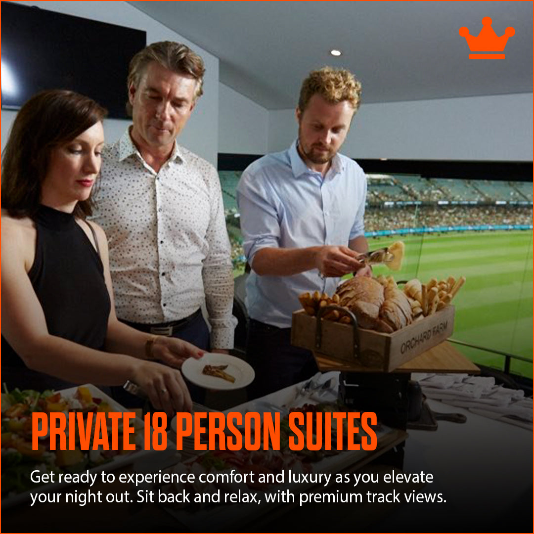 Level up your corporate experience with a premiere private corporate offering within Marvel Stadiums 18 Person hospitality suite.